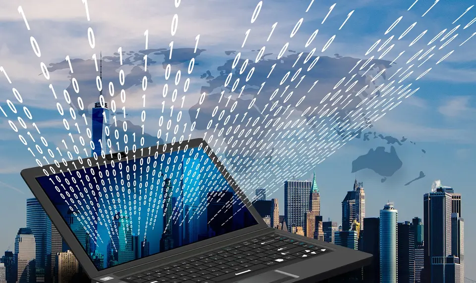 Data and digital infrastructure visual
